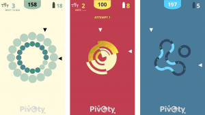Pivoty arcade mobile game - screen shots